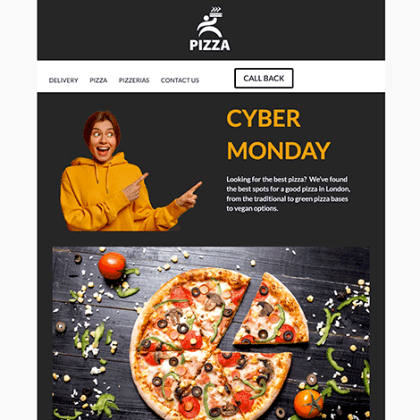 Cyber Monday Pizza Sale